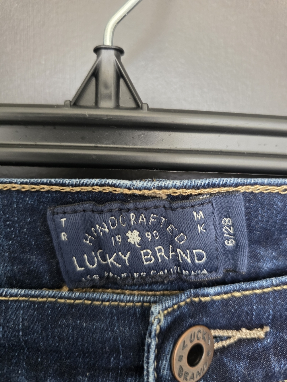 Lucky Brand Brooke Legging Jeans Women 6/28 Dark Wash Skinny Stretch Mid Rise - Picture 5 of 9